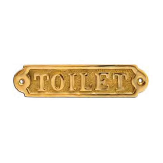 FS Plaque laiton toilet