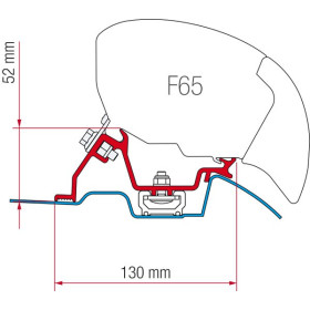 FIAMMA Kit F65/F80 Sprinter Rail de toit