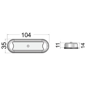 OSCULATI Compact LED interrupteur