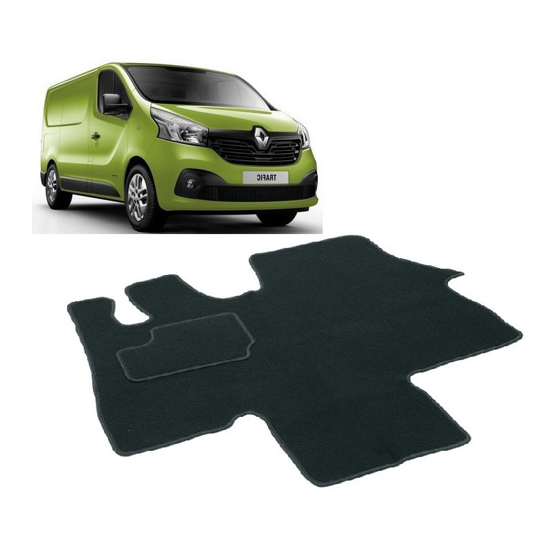 Tapis pour Renault Trafic 3 Van caoutchouc et textile