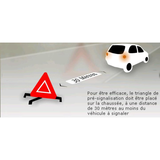 Accessoire de sécurité camping-car et fourgon : Triangle + gilet