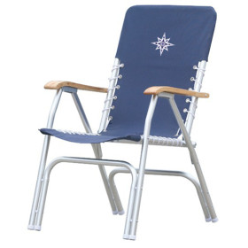 OSCULATI Deck fauteuil/siège pliant avec assise et dossier toile, léger et confortable, idéal pour les bateaux & camping-cars