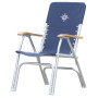 OSCULATI Deck fauteuil/siège pliant avec assise et dossier toile, léger et confortable, idéal pour les bateaux & camping-cars