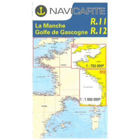 NAVICARTE Routière La Manche Golfe de Gascogne R11+R12