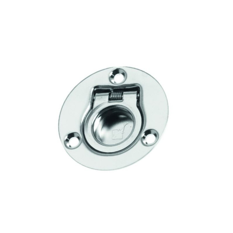 Mousqueton Inox 75 mm avec anneau fixe