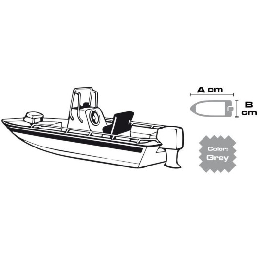 Acheter housse de protection bateau semi-rigide pour roll bar argent Ocean  South