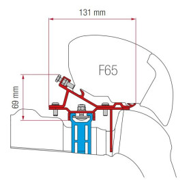 FIAMMA Kit F65 S pour VW Crafter avec galerie