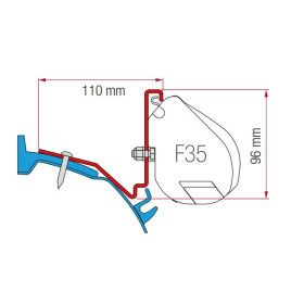 FIAMMA Kit F35 Pro pour FORD Custom Capland / Capfun