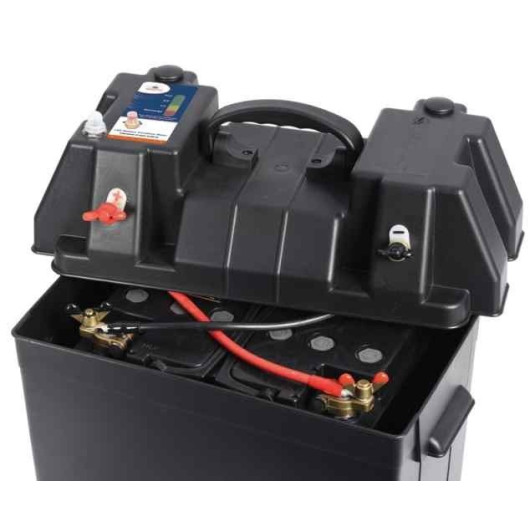 OSCULATI boite batterie portable Power Center, pour batterie transportable avec témoin de charge.