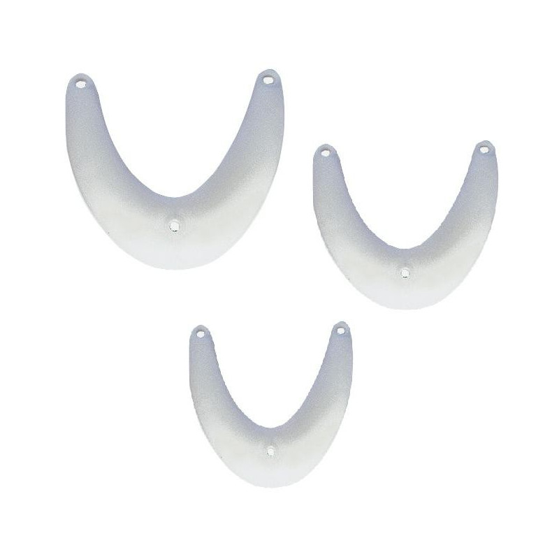 Pare-battage OSCULATI - Défense D'étrave PVC Souple Blanc - 3 Tailles - 3 Oeillets Pour Installation Facile