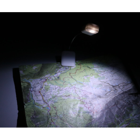CAO Lampe de lecture LED autonome pour camping & rando