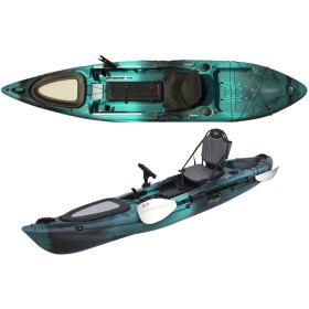 Kayak de pêche RTM FISHING Pack Abaco premium avec pagaie et siège de pêche.