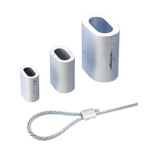 Lot de 10 Manchon aluminium anodisé Pour Cable 4mm 