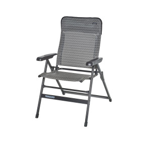 Fauteuil alu dossier bas slim XL TRIGANO - chaise de camping pour le plein air avec accoudoir