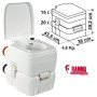 Matériel et accessoire pou les toilettes des bateaux et campin-cars : FIAMMA Bi-Pot 39 wc chimiques