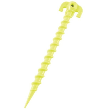 10 Piquets Tente Peg 16cm Aluminium - Sardines Robuste Anti-Rouille Camping Randonnée - Jaune