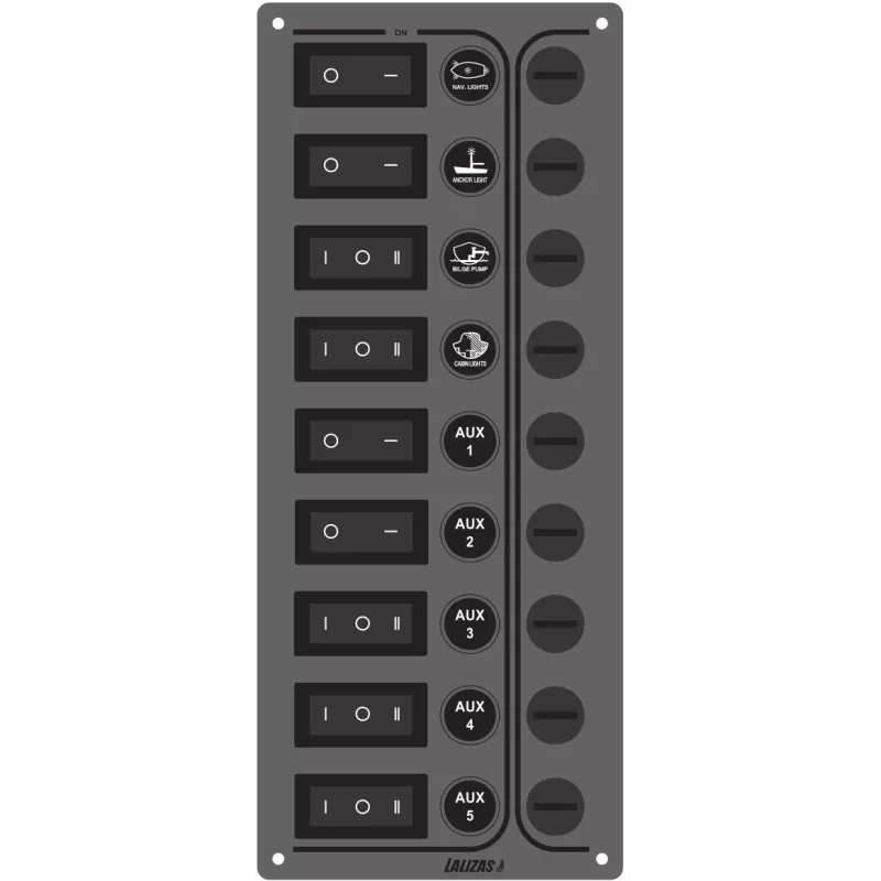 Tableau électrique LALIZAS SP Ultra Anthracite pour bateau & vedette.
