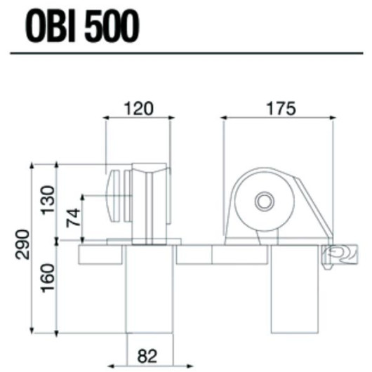POULIE pour Moteur électrique Ø 80 - 100 - 120 - 160 mm / Axe 19