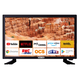 Smart TV 19'' ANTARION - TV avec plateforme de streaming pour camping-car - H2R EQUIPEMENTS