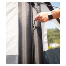 Helgoland Air REIMO - pare-vent gonflable avec fermeture à glissière pour le camping en plein air.