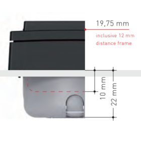 Entretoise simple 12 mm série 20000 INPROJAL - entretoise de montage pour les interrupteurs 12V fourgon aménagé et camping-car.