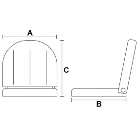 TREM Admiral - fauteuil de pilotage polyéthylène blanc pour bateau - H2R Equipements