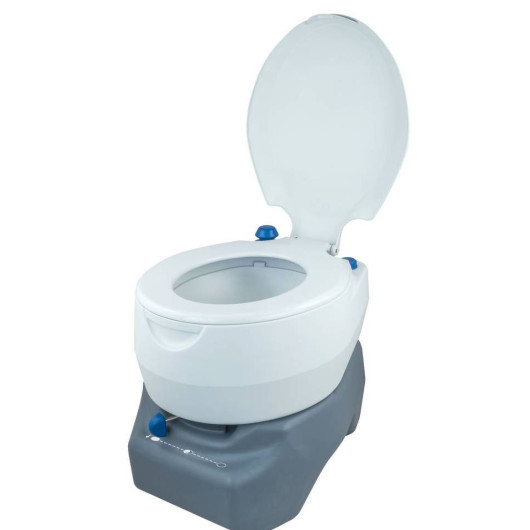 WC chimique - WC de camping - 10/20 L 42 cm de hauteur avec fonction de  chasse d'eau