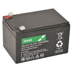 LUCAS Batterie AGM 12Ah-12V batterie étanche de remplacement toute application.