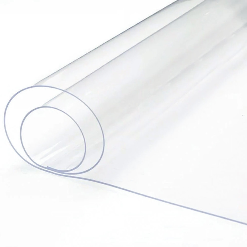 Tissu cristal transparent 0.75 mm au mètre pour capote et fenêtre