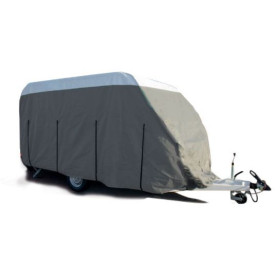 Bâche De Protection Toit Camping-car/caravane - Tissu Oxford 210D Imperméable - Tailles 5x3m à 9,5x3,3m - Avec Sangles élastiques