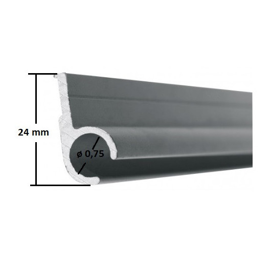 AP Products Garniture de rail pour auvent en aluminium noir de 16 pi