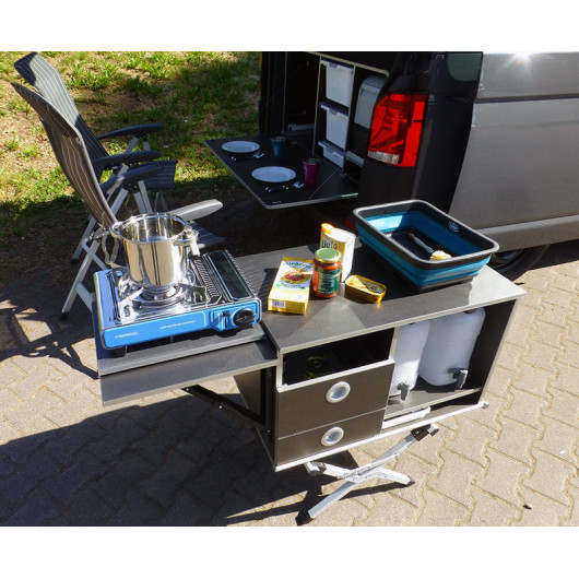 REIMO CampingBox L | aménagement amovible coffre fourgon aménagé | H2R Equipements