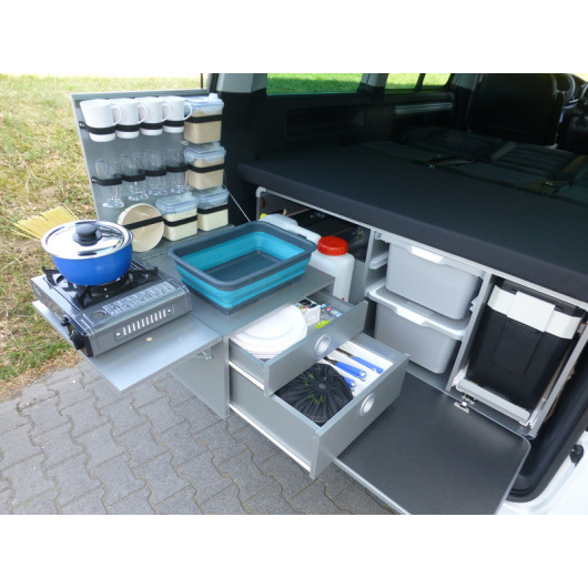 REIMO CampingBox L-CM - Kit cuisine amovible van VW T5/T6 Multivan &  California - H2R Equipements
