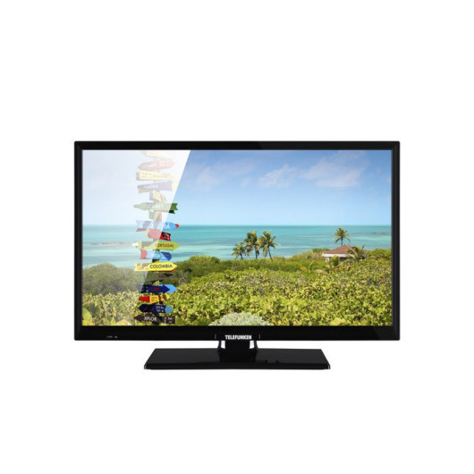 TV 21,5'' Full HD Smart WIFI TELEFUNKEN - téléviseur 12V smart avec application de streaming pour camping-car et bateau.