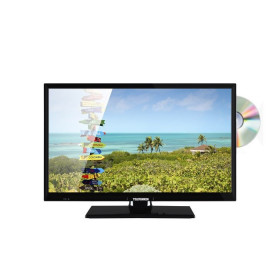 TV 21,5'' Full HD DVD Smart WIFI TELEFUNKEN - TV 12V avec plateforme de streaming intégré et lecteur DVD pour camping-car et bat