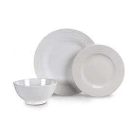 Set 12 pièces Blanco KAMPA - kit vaisselle mélamine pour camping, van & bateau