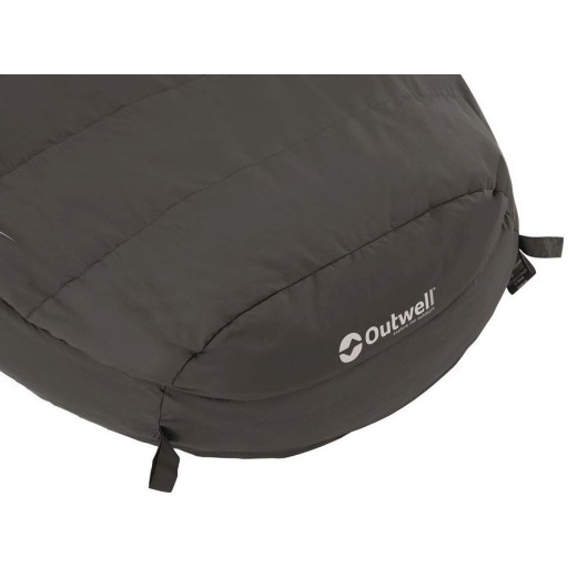 Oak Lux OUTWELL sac de couchage sarcophage avec capuche et pochette pour oreiller parfait pour le camping en montagne.