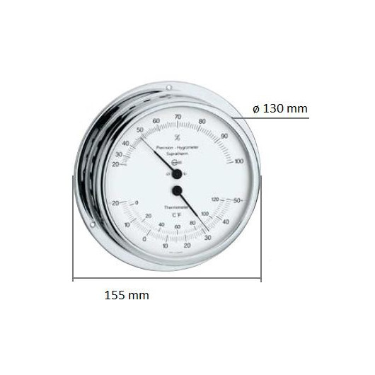 Baromètre Thermomètre Hygromètre Gamme 100 Laiton AD BARIGO - BARIGO -  Accastillage Diffusion