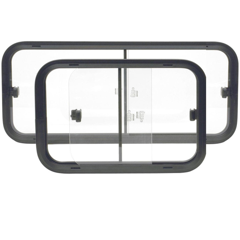 Joint sec autocollant vertical en verre | Forme en I | Pour une utilisation  sur des cloisons de verre | 8mm Verre | 80 cm, 90 cm, 140 cm, 200 cm ou