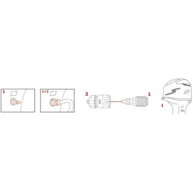 Kit raccords de rinçage moteur hors-bord OSCULATI Accessoire d'entretien moteur 