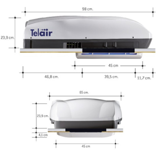 Climatiseur Telair Silent 5400H avec pompe à chaleur: Accessoires  camping-car/caravane - Camperbros srl