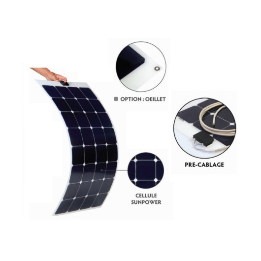 Kit panneau solaire à monter bateau et fourgon, x-FLEX 220W et régulateur VICTRON 75/15