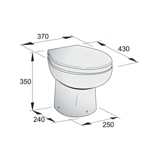 OSCULATI WC Compact Electriques 12/24V
