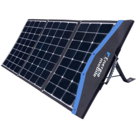 EM Panneau solaire pliable EM-140 W pour bateau, fourgon ou camping-car et batterie lithium.