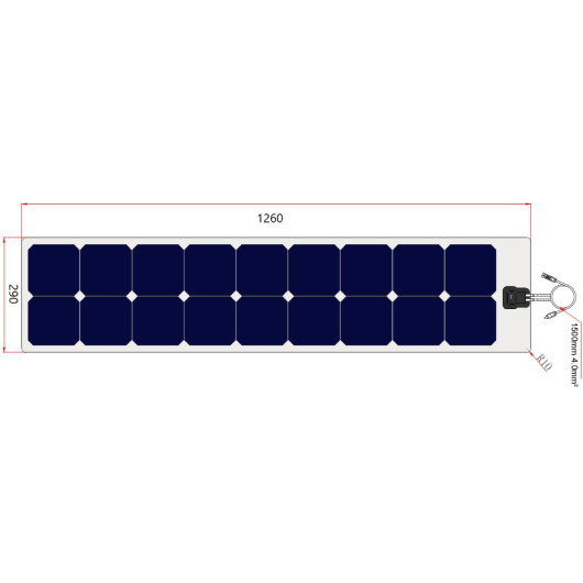EM kit solaire MFX 70W - VICTRON régulateur MPPT 75/10
