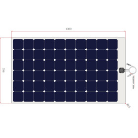 Kit panneau solaire souple marine flex 235W, régulateur VICTRON MPPT