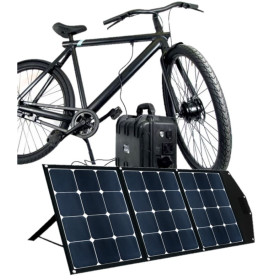 Kit batterie lithium portable avec panneau solaire pliable, générateur solaire PK80 ENERGIE MOBILE