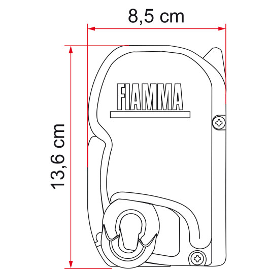 FIAMMA F45 S 325 - Store de paroi à manivelle pour camping-car et fourgon