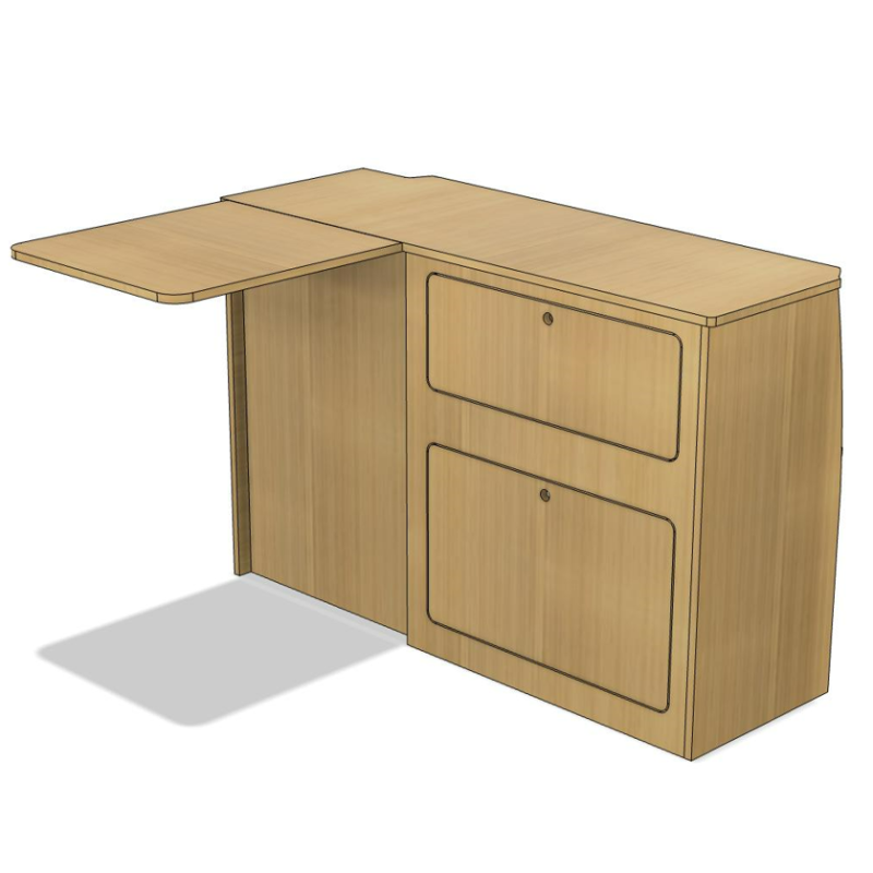 Aménager un van avec une table en bois sur-mesure !