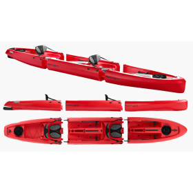 Mojito Duo Rouge POINT 65° N - kayak 2 personnes modulable.